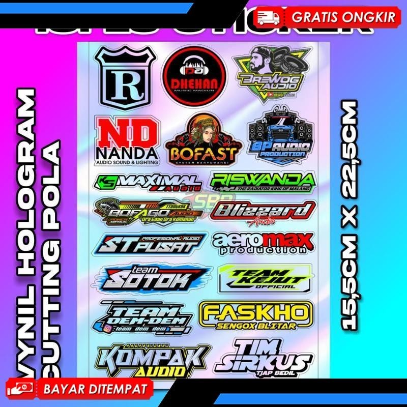 

Produk Baru - Stiker Hologram Sound System Cutting Isi 17 Kg00