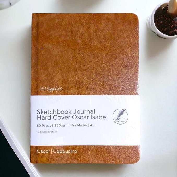 

Sketchbook Hard Cover Kulit Oscar dan Fabric Jurnal - A5 250gsm 80s