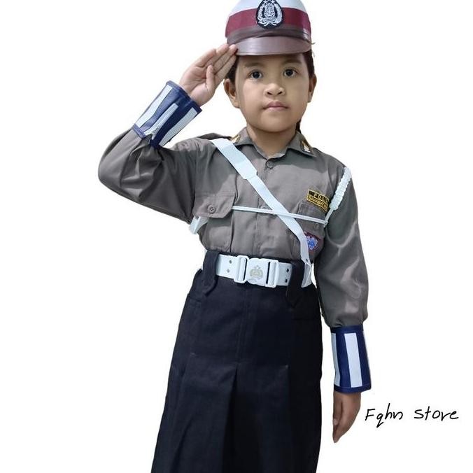 SERAGAM PROFESI ANAK/BAJU PROFESI ANAK/ POLANTAS ANAK CEWEK (ROK) FREE PACKING KARDUS