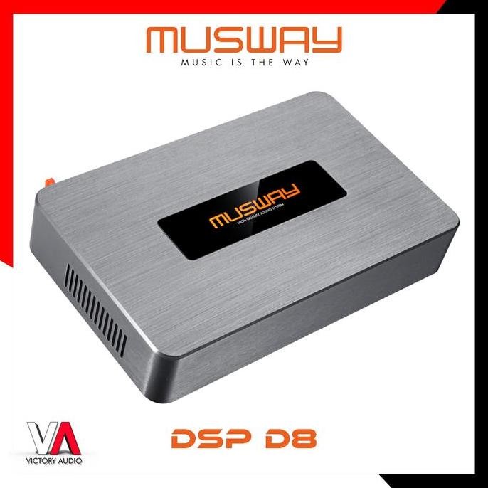 TERBARU - Digital Sound Processor MUSWAY D8 v4 10CH DSP Built in Power Amplfier 8CH