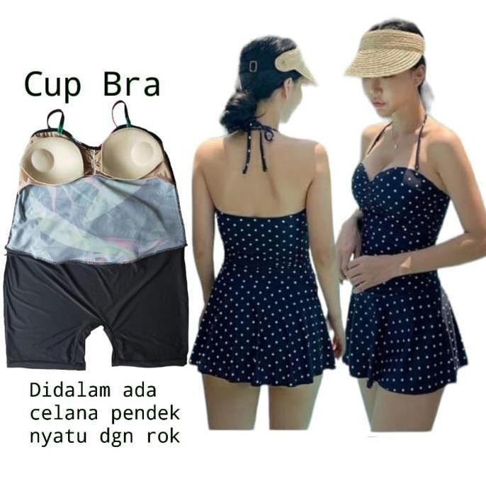 Baju Renang Yukensi Wanita Dewasa dengan Cup Bra