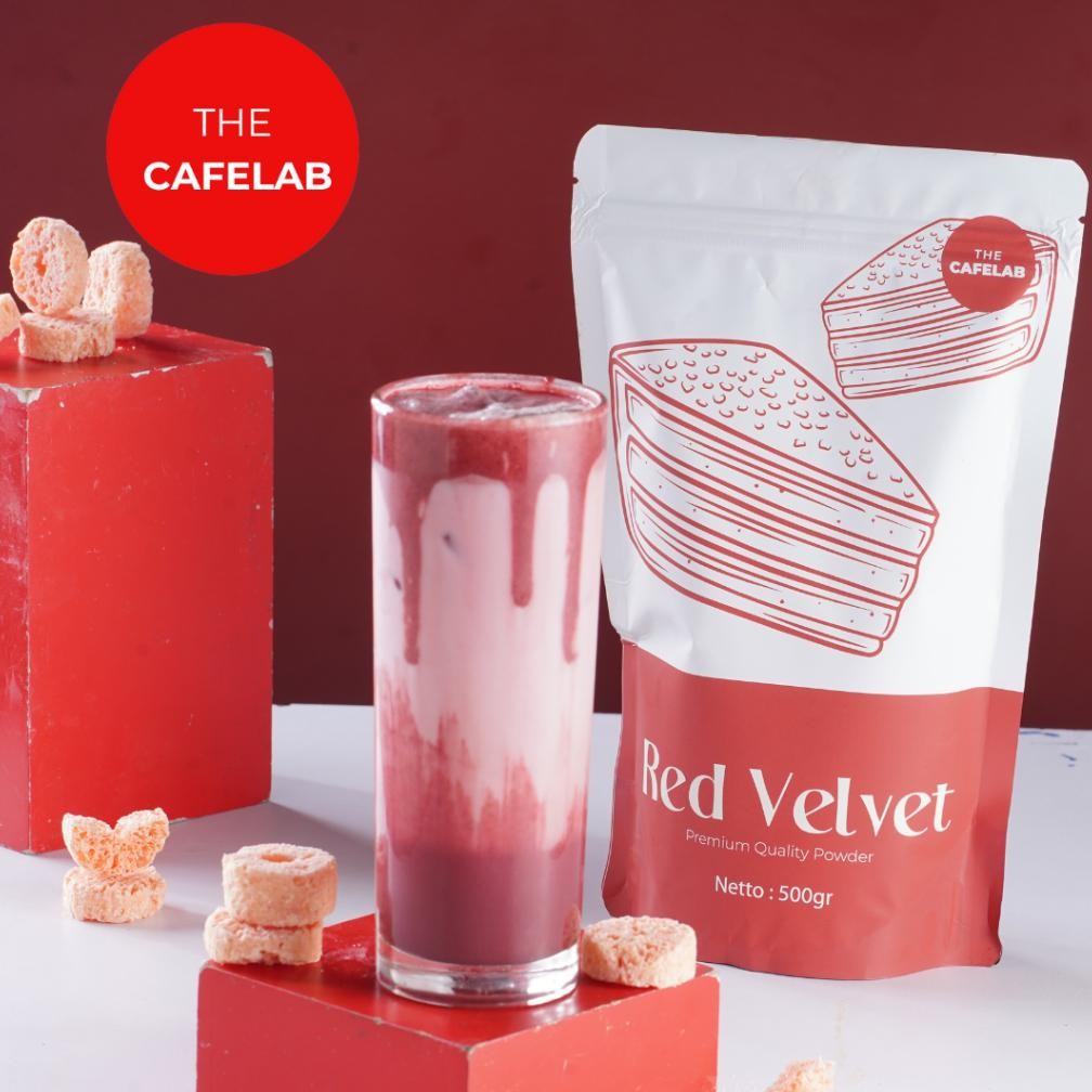

TheCafelab Bubuk Minuman Red Velvet 500gr / Powder Red Velvet Premium Terlaris Nugi
