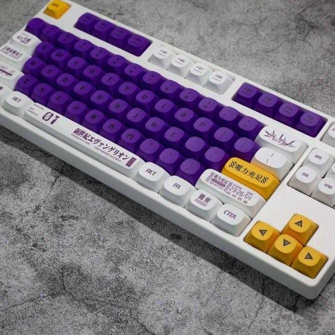 TERBARU - Evangelion EVA-01 keycaps XDA