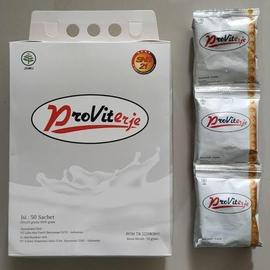 

Provit Erje Susu Kambing Etawa Plus Royal Jelly 1 Box Isi 50 Sachet Original Nugi