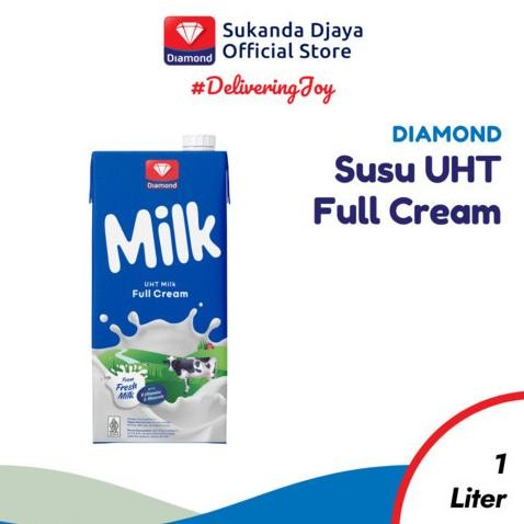 

Diamond Milk SUSU UHT Full Cream Kemasan 1 Liter Nugi