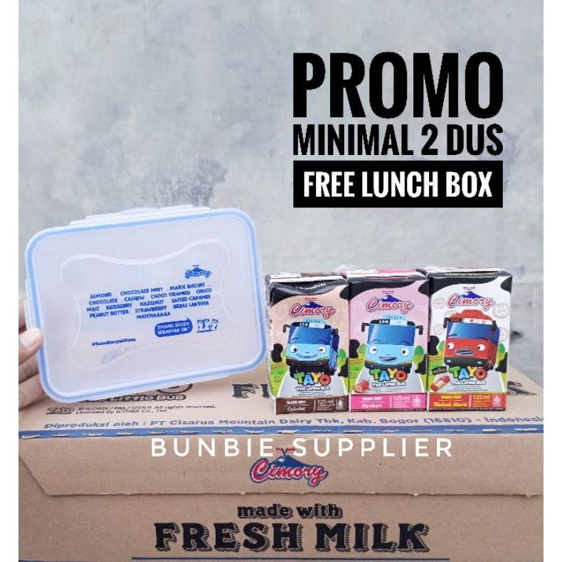 

Susu Cimory UHT Fresh Milk Tayo 125ml Karton Isi 40 pcs (Rasa Cokelat dan Stroberi) Nugi