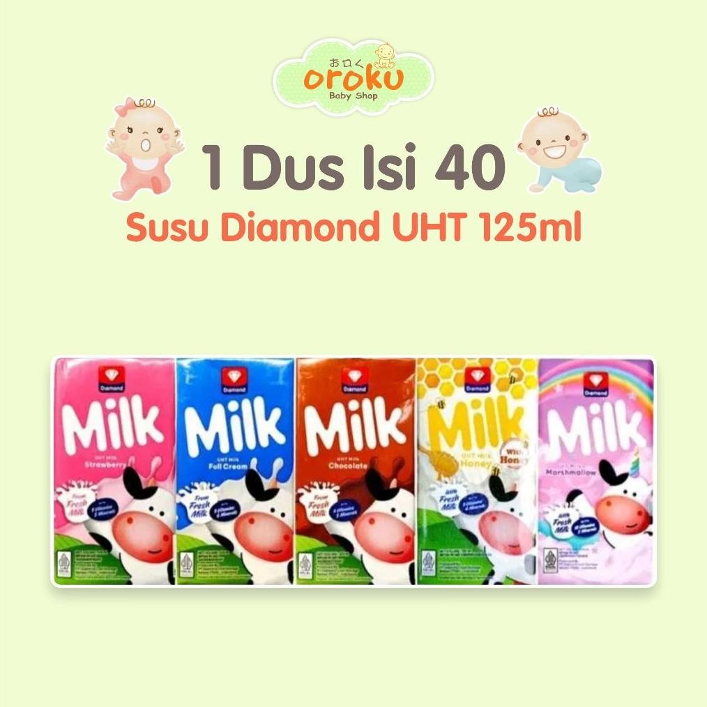 

Susu Diamond UHT Full Cream 125ml 1 Dus Isi 40 Nugi