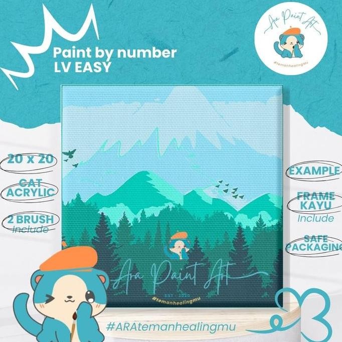 

NATURE SERIES 1 PAINT BY NUMBERS alat melukis Kado Painting