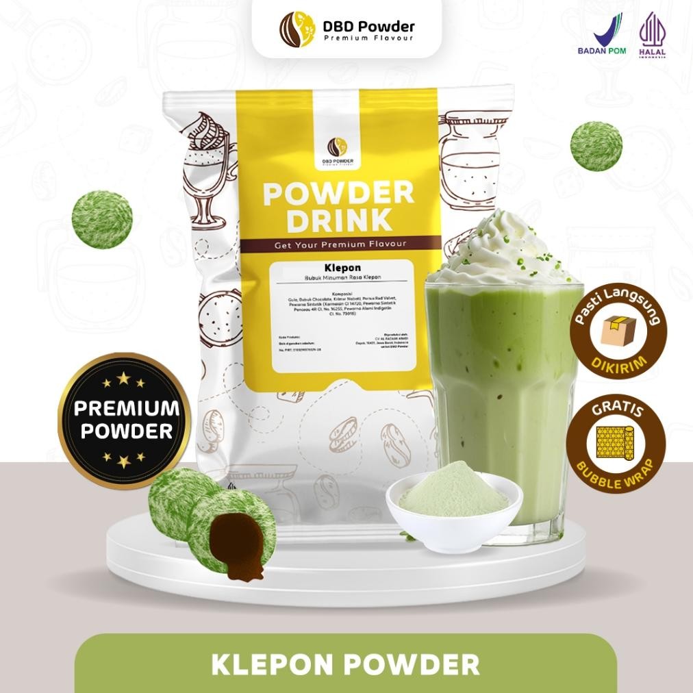 

[PREMIUM] Bubuk Minuman Klepon - Premium Powder Coconut Green Cake Nugi