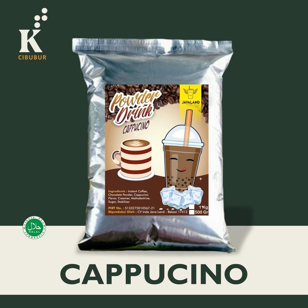

Bubuk Minuman Rasa CAPPUCINO Powder Drink Original Javaland 1kg Nugi