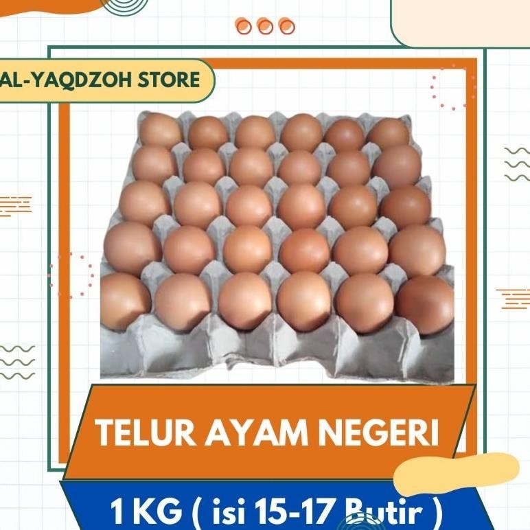 

Telur Ayam Negeri | 1Kg | Isi 15 - 17 Butir Nugi