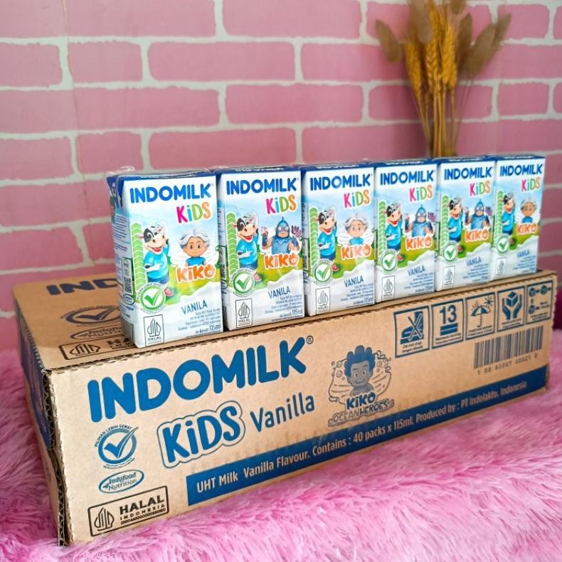 

Indomilk Kids UHT Vanilla 115ml x 40 Nugi