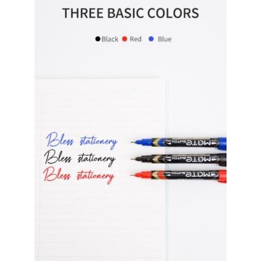 

Deli Spidol Permanen 0.5Mm & 1.0Mm Permanent Marker 2 Ukuran - Biru