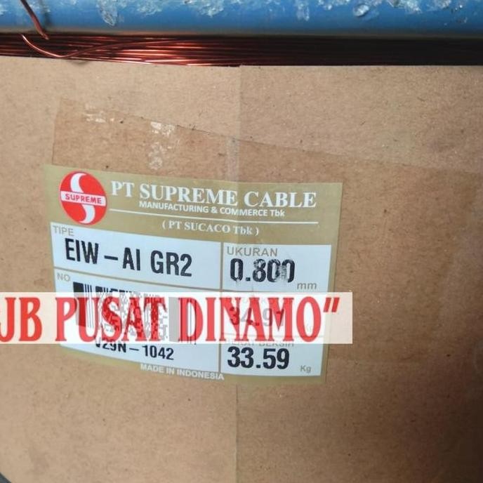 Kawat Tembaga 0,8 mm Supreme EIW AI email dinamo Nugi