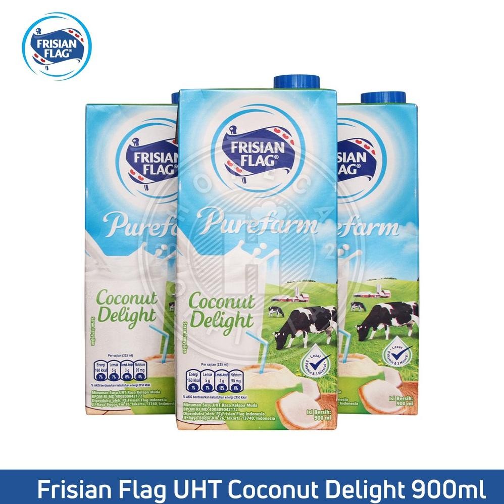 

UHT FRISIAN FLAG MILK PUREFARM COCONUT DELIGHT 1L / SUSU UHT FRISIANFLAG 1 LITER Nugi