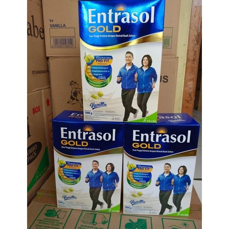 

Entrasol Gold Vanila 980GR Susu Tinggi Kalsium Nugi