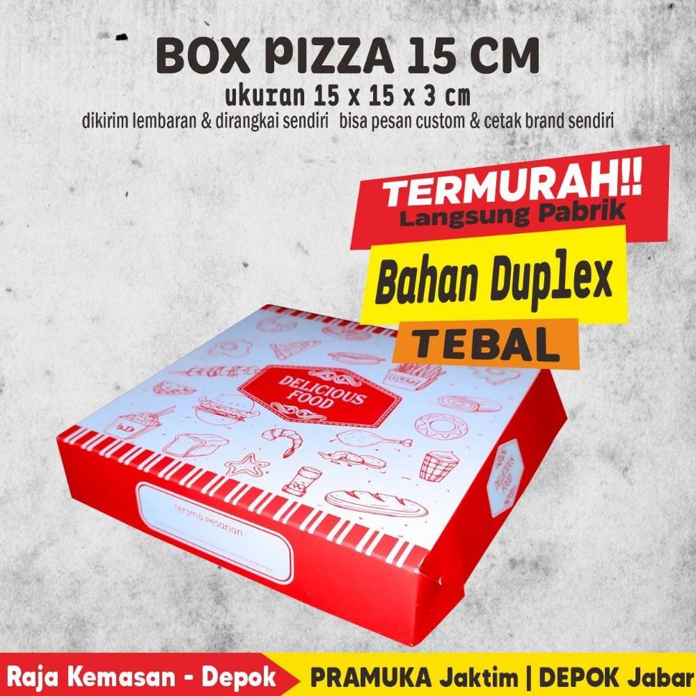 

Box Pizza 15 CM DUPLEX (Isi 50 Pcs) Nugi