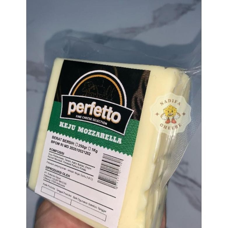 

250 gr MOZZARELLA PERFETTO CHEESE - KEJU MOZZARELLA PERFETTO CHEESE 200gr Nugi
