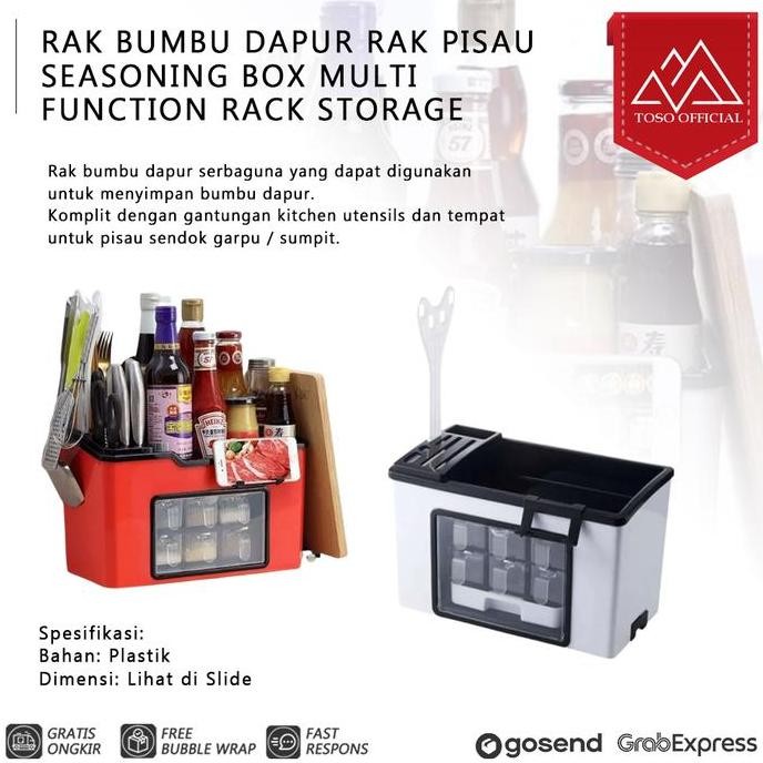 RAK BUMBU DAPUR RAK PISAU SEASONING BOX MULTI FUNCTION RACK STORAGE