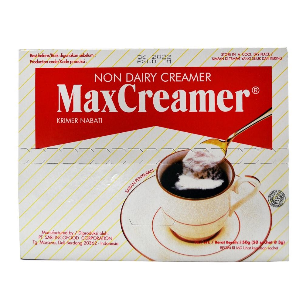 

KRIMER KOPI MAXCREAMER SUSU ISI 50 SACHET@ 3 GR Nugi