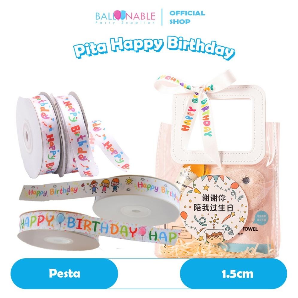 

Pita Happy Birthday / Pita Ulang Tahun Anak / Pita Bingkisan Peroll Nugi