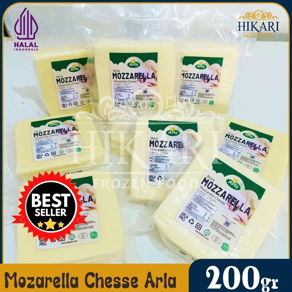 

Keju Mozzarella Arla - Mozzarella Chesse 200gr - Halal New EXP Nugi