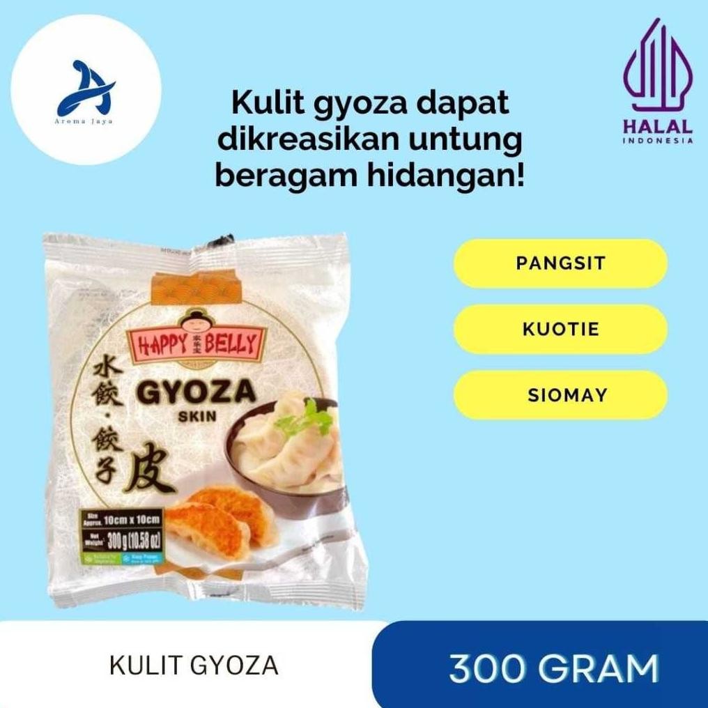 

Happy Belly Gyoza Skin / Kulit Pangsit / Kulit Dumpling 300 Gr Nugi
