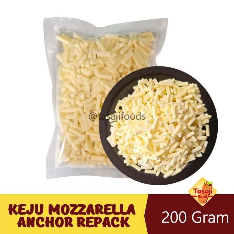 

Keju Mozzarella Anchor Shredded Extra Stretch Reapack 200 Gram Nugi