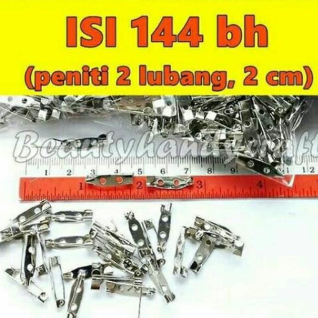 

Peniti 2lubang 2 cm grosir per pack Nugi