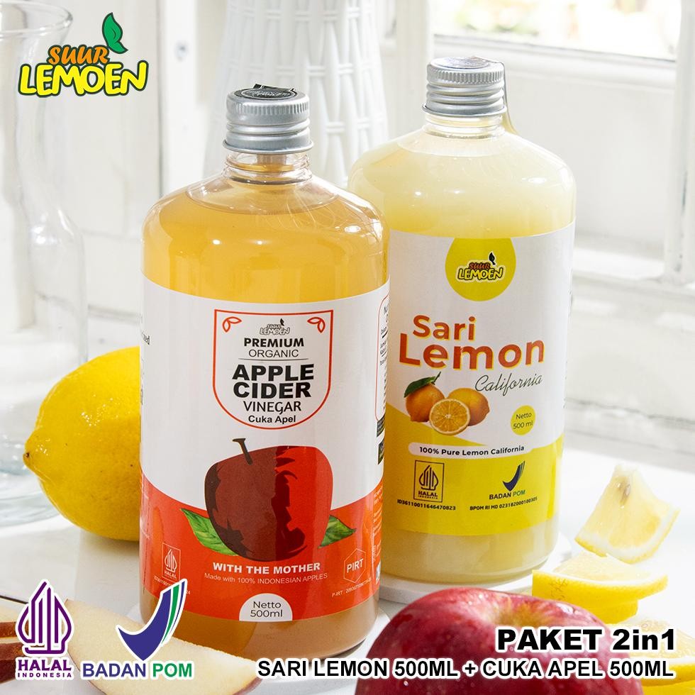 

Paket Hemat Diet Cuka Apel 500 ml dan Sari Lemon 500 ml Suur Lemoen ID Gratis Pengukur Lingkar Perut Nugi