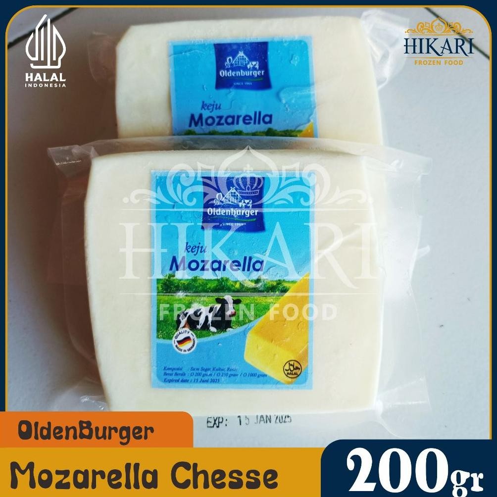 

Keju Mozzarella Oldenburger - Mozzarella Chesse 200gr Nugi