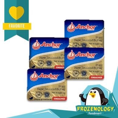 

Anchor Unsalted Butter Mini Portion 10 x 7 gr Mentega Mpasi Baby Halal Nugi