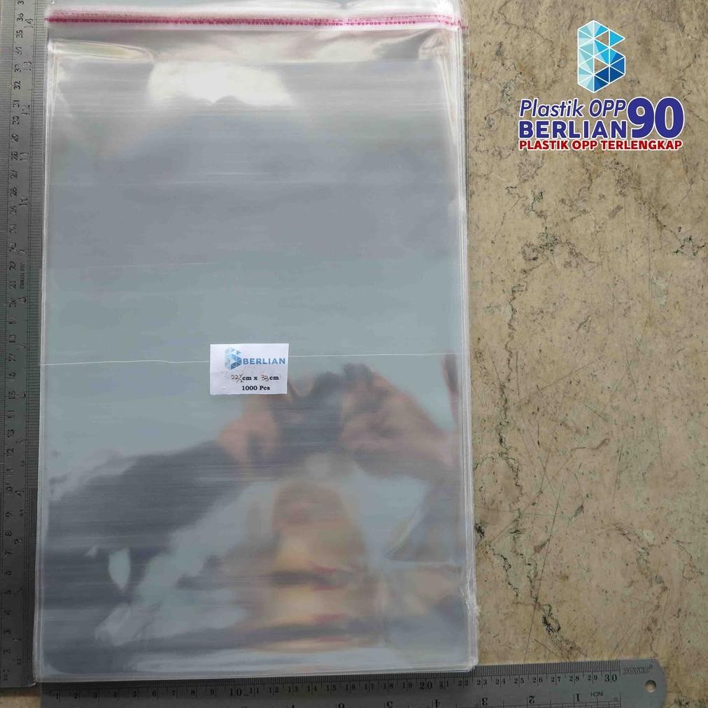 

Plastik OPP 22,5 X 33 CM 20 MIC 100 LBR Lem Atau Seal Nugi