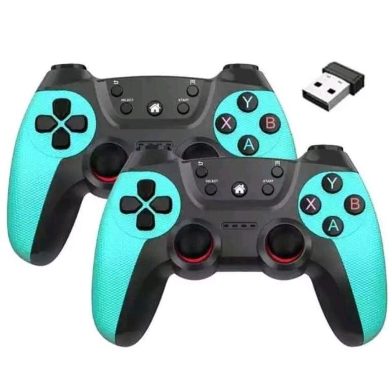 Gamepad Double Wireless Turbo - Joystick Pc Controller Gaming Komputer Wireless Turbo 2.4ghz