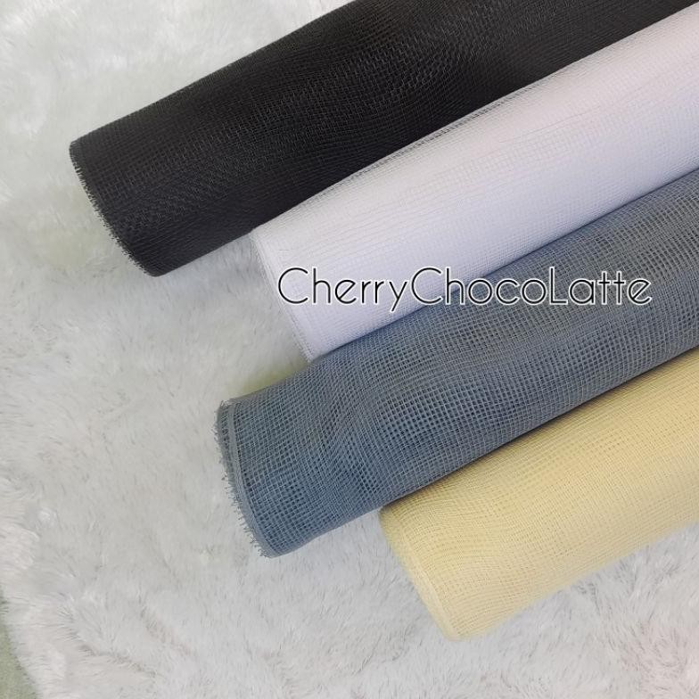 

[ 1 Roll / 50 Cm x 10 Yard ] Korean Polynet Mesh Roll / Jaring Pembungkus Bunga / Flower Wrapp / Kain Buket Nugi