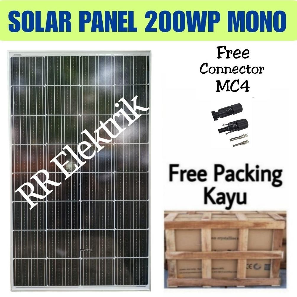 Solar Panel Solar Cell Panel Surya Maysun 200wp Monocrystalline 200 Wp Mono