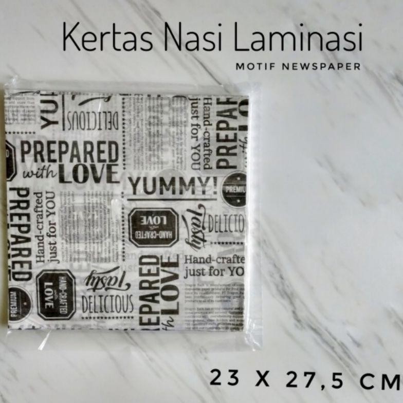 

Kertas Nasi KFC Laminasi Motif 23x27,5 Cm / Kertas Nasi Printing Nugi