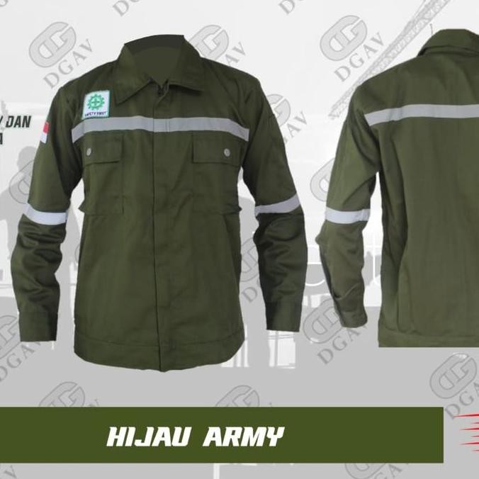 Wearpack atasan ,baju kerja lapangan ,army polos