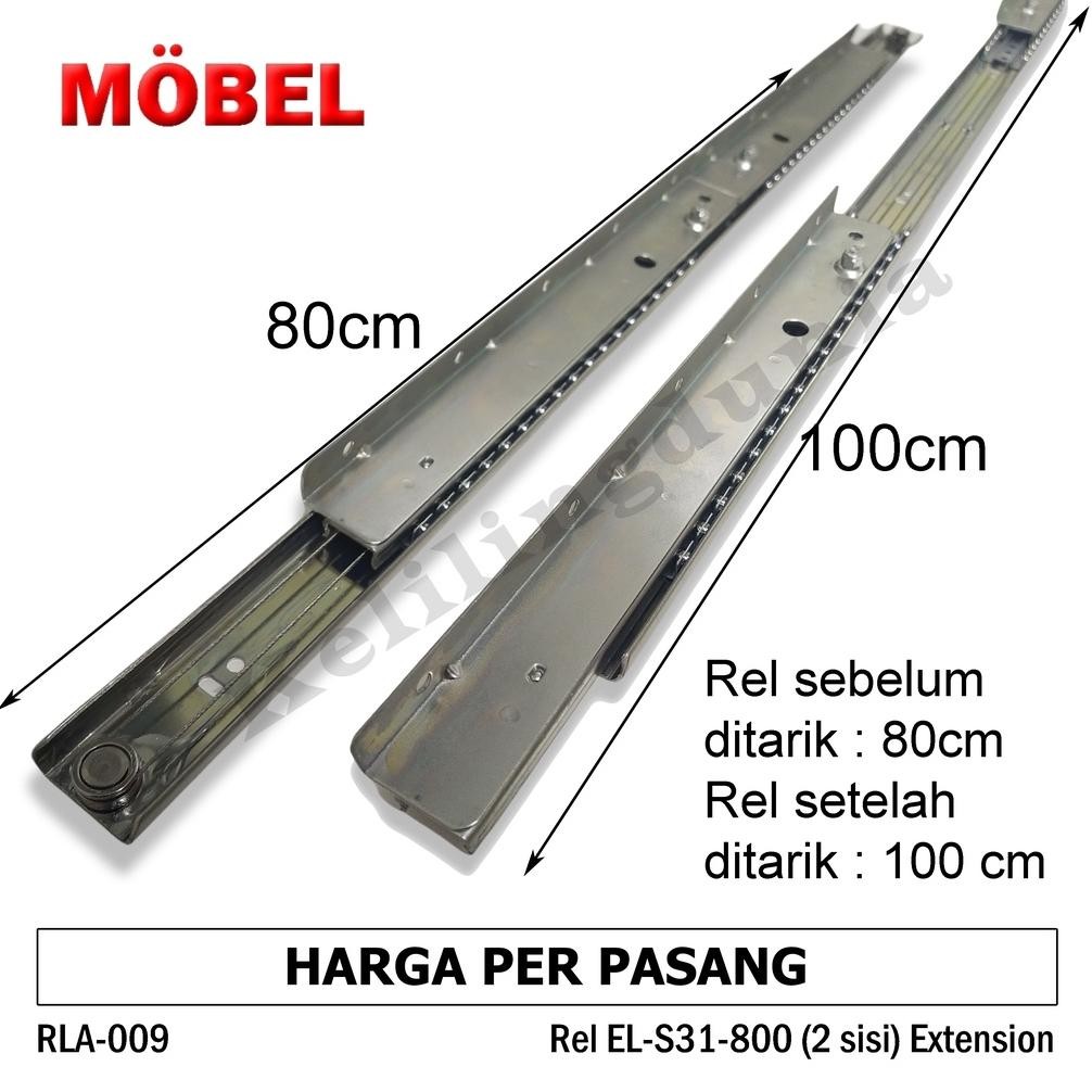 Terlaris Rel Meja Makan Rumah Restoran Lipat Tarik Geser Buka Tengah Ekstension