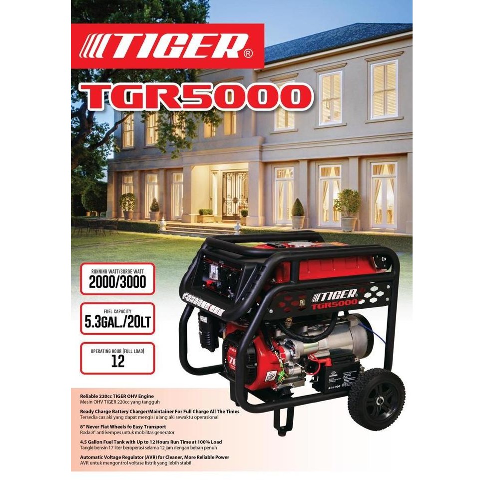 GENSET MESIN 3000 WATT GENERATOR LISTRIK 2500 W TERBAIK