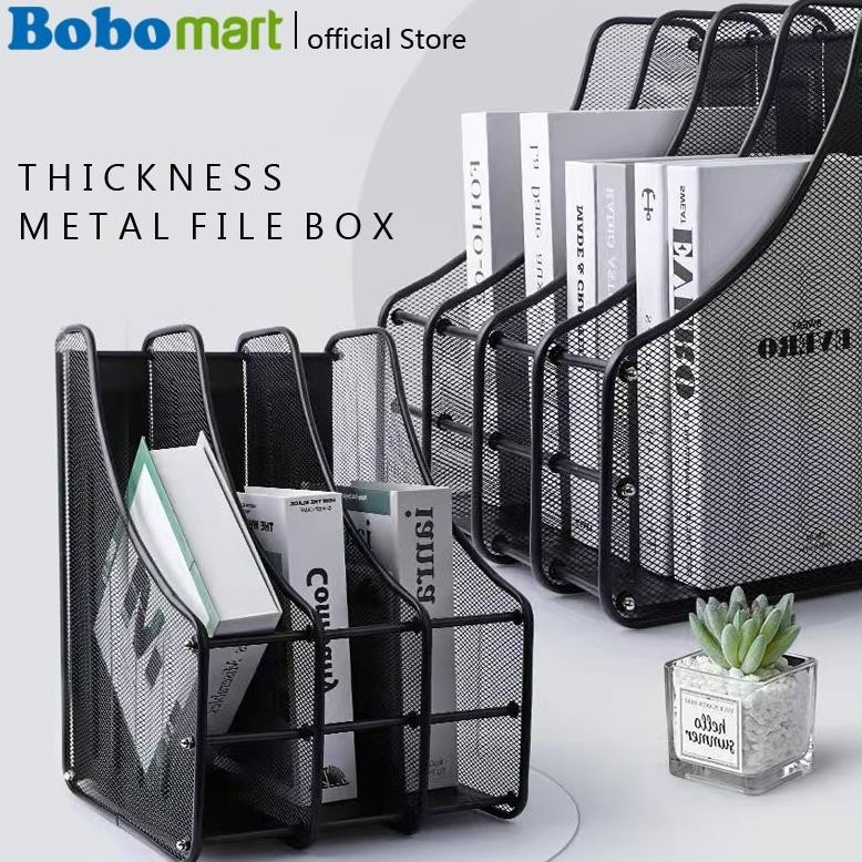 

Terlaris Bobomart Box File Tempat Berkas 3 Susun Dg-9303C Rak Layer Dokumen Tray Organizer Meja