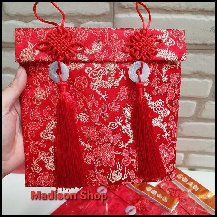 

Dompet Kain Jumbo Angpao Jumbo Koin Giok Murah Amplop Kado Uang Imlek