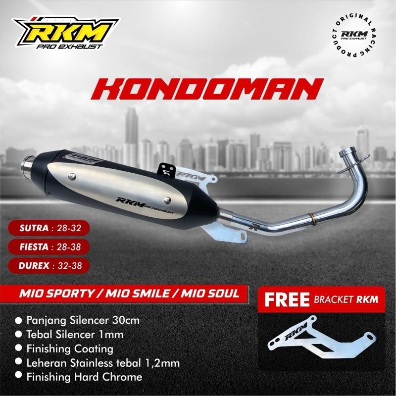 Knalpot Mio Original Rkm Pro Exhaust /Knalpot Standar Racing/Knalpot Kondoman/Knalpot Racing