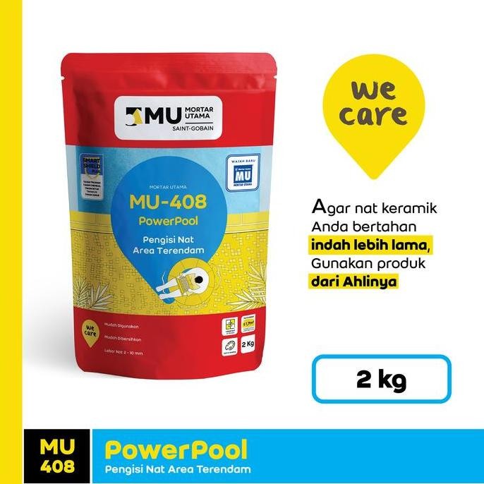 Mortar Utama MU-408 PowerPool Pengisi Nat Keramik 2Kg