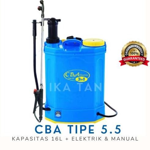 Tangki Sprayer Alat Semprot Elektrik Dan Manual 2in1 CBA 16 L Type 5.5