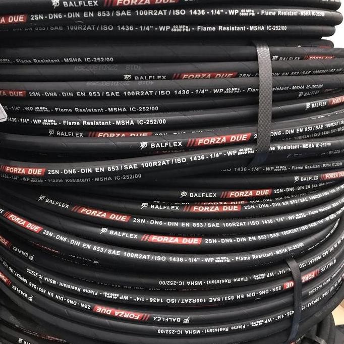 Selang Hidrolik/Hose Hydraulic 1/4" R2/2SN Balflex (Portugal)