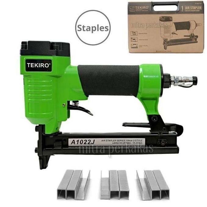 Tekiro 1022J Air nailer stapler Gun / Mesin Staples angin paku tembak