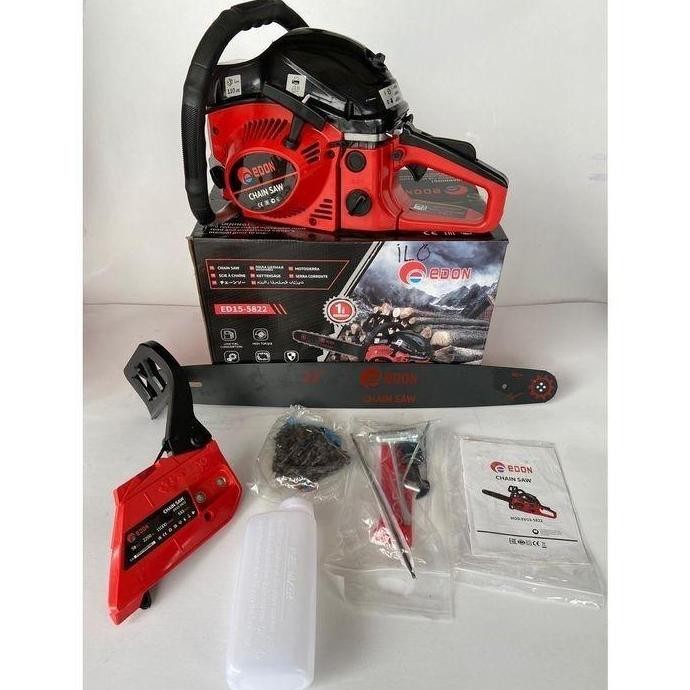 PROMO COD EDON Mesin Chain Saw 22 in 2 Tak Gergaji Chainsaw Potong kay