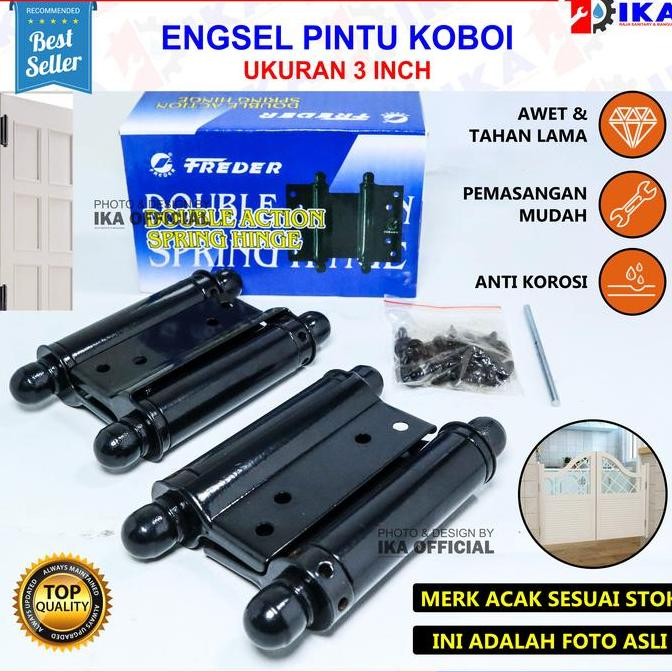 engsel koboi koboy engsel pintu dua arah perveer 3'' inch unik murah