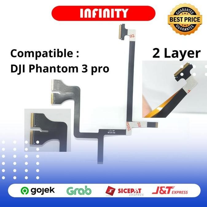 Siap Kirim Flexible Kabel Kamera DJI Phantom 3 Pro Drone Original Replacement Flex